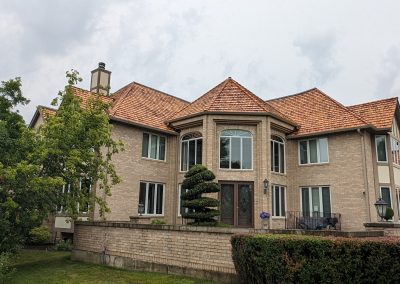Cedar shake roof installation — Highland Park, IL